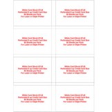 Paper Card Stock Credit Card Size